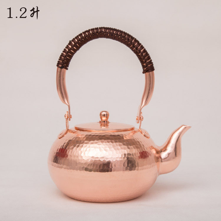 铜壶，紫铜壶，纯铜壶，铜水壶，铜茶壶，锻打铜壶，手工铜壶