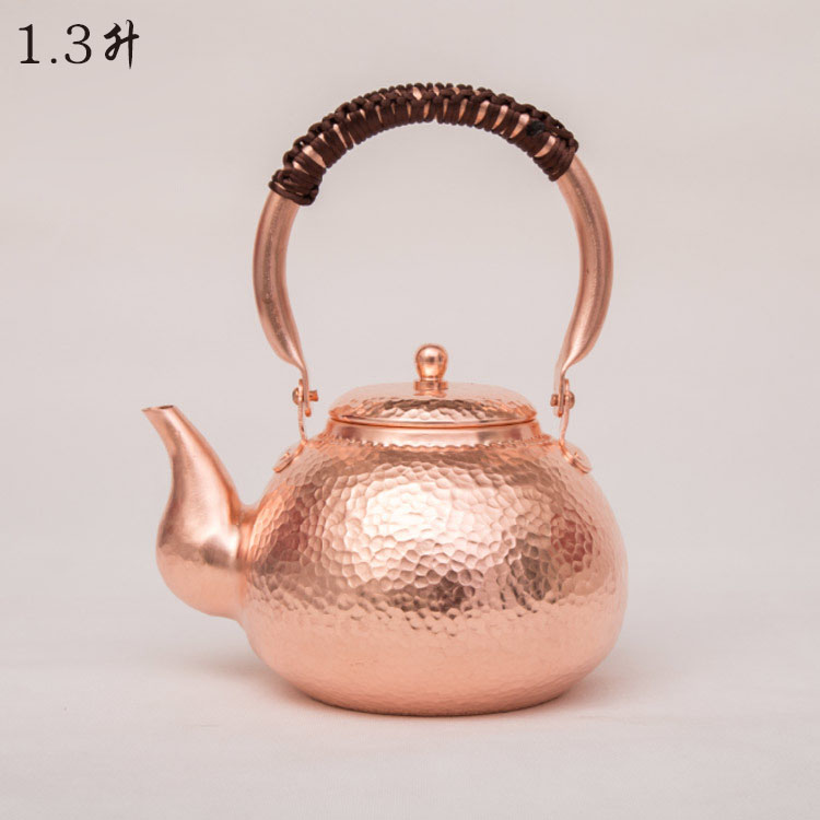 铜壶，紫铜壶，纯铜壶，铜水壶，铜茶壶，锻打铜壶，手工铜壶